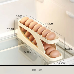 2-Tier Automatic Egg Dispenser – Countertop Kitchen Organizer