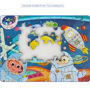SEO Title: 60-Piece Wooden Puzzle Toys for Kids – Educational Animal & Vehicle Jigsaw