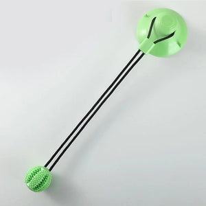 Interactive Suction Cup Dog Toy – Treat Dispenser & Chew Ball