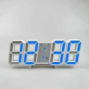 3D LED Digital Clock with Alarm, Date & Temperature Display