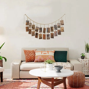 Hanging Photo Display – Aesthetic Wall Decor for Bedroom & Living Room