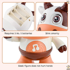 Writing Baby Dancing Cow Toy with Music & Funny Moves | Interactive Plush Toy