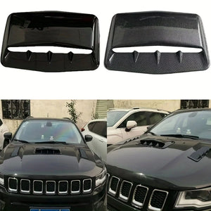 Universal Carbon Fiber Hood Scoop – Car Bonnet Air Intake Decor