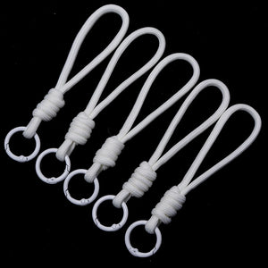 5Pcs Colorful Braided Keychain Lanyard – Anti-Lost Phone & Car Key Strap