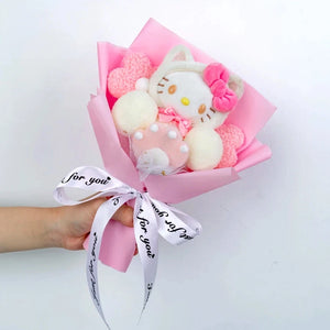 Hello Kitty Plush Bouquet – My Melody, Kuromi & Cinnamoroll Gift