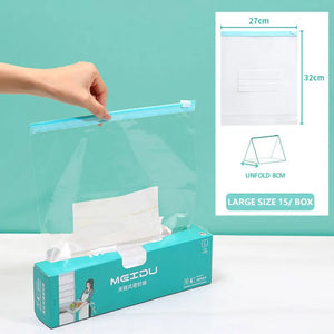 Reusable Ziplock Freezer Bags – Fruit & Vegetable Storage Pouches