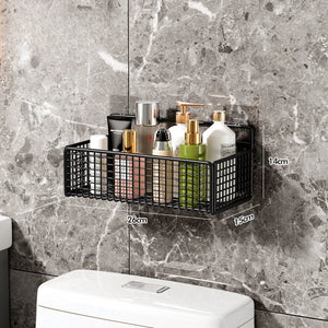 No-Drill Bathroom Organizer – Wall-Mounted Storage Shelf