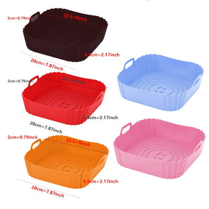 Reusable Silicone Air Fryer Liner – Non-Stick Baking Pan