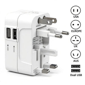 Universal Travel Adapter – EU, UK, US & AU Plug Converter