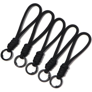 5Pcs Colorful Braided Keychain Lanyard – Anti-Lost Phone & Car Key Strap