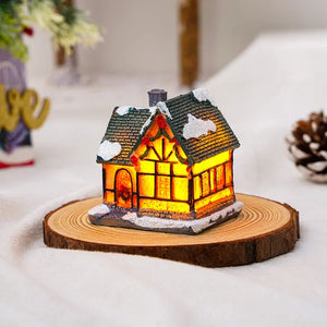 Glowing Resin Christmas House Decor