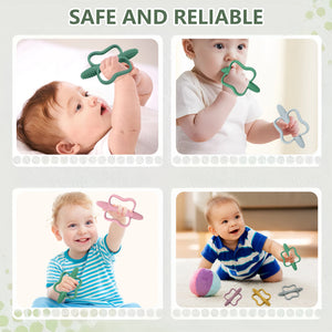 Writing Baby Silicone Teething Toy with Easy-Grip Handle