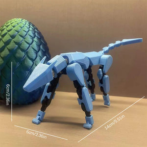 3D Printed Robot Dog Toy, 13-Joint Movable DIY Assembly Puzzle