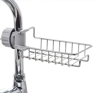 Stainless Steel Sink Organizer – Sponge, Soap & Towel Holder