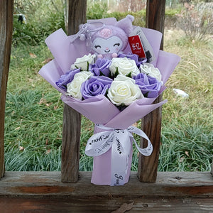 Hello Kitty Plush Bouquet – My Melody, Kuromi & Cinnamoroll Gift