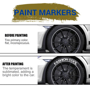 White Waterproof Tire Paint Marker Pen – Permanent Tyre Lettering
