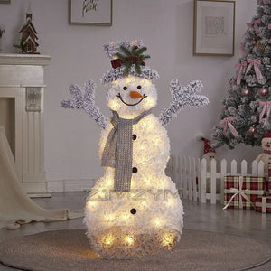 Lighted LED Christmas Snowman Decoration for Home & Garden