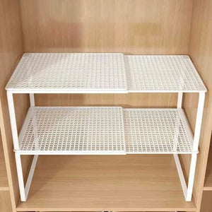 Expandable Closet Shelf – Adjustable Wardrobe Storage Rack