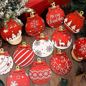 Christmas Wooden Hanging Balls – DIY Tree & Home Decorations