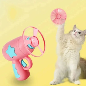 Interactive Flying Disc Cat Toy – Fun Kitten Chasing Game