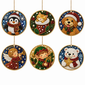 DIY Christmas Diamond Art Wooden Decorations