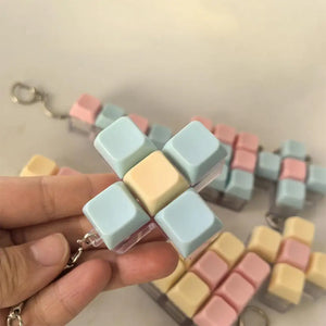 Mini Keyboard Fidget Toy – Anti-Stress Keychain for Adults & Kids