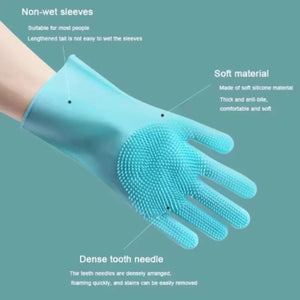 Pet Grooming Gloves – Silicone Bathing & Cleaning Gloves for Dogs and Cats