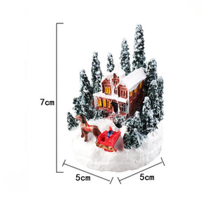LED Christmas Miniature House Night Light – Festive Decor
