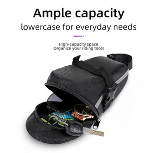 Waterproof MTB Bicycle Saddle Bag – Universal Cycling Tail Bag
