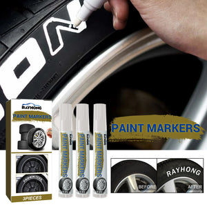 White Waterproof Tire Paint Marker Pen – Permanent Tyre Lettering