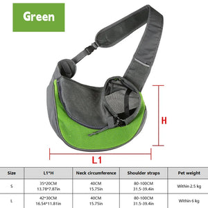 SEO Title: Dog Sling Carrier Backpack – Breathable Mesh Travel Bag for Dogs & Cats