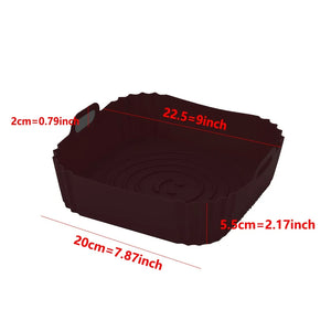 Reusable Silicone Air Fryer Liner – Non-Stick Baking Pan