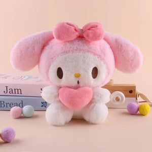 22cm Hello Kitty Kuromi Plush Pillow – Cute Kawaii Stuffed Toy Gift