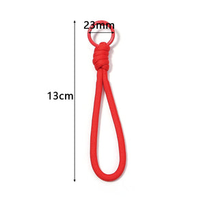 5Pcs Colorful Braided Keychain Lanyard – Anti-Lost Phone & Car Key Strap