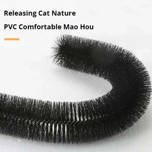 Interactive Cat Grooming Arch – Massage Brush & Scratching Pad Toy