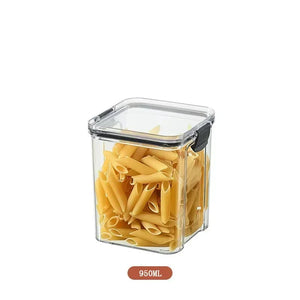 Stackable Plastic Food Storage Containers – Airtight Kitchen Jars