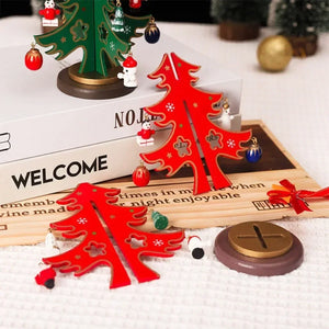 Mini Wooden Christmas Tree DIY Tabletop Ornament