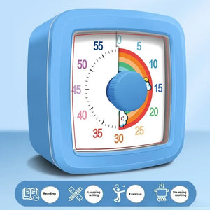 60-Minute Visual Timer – Silent Countdown Clock for Home, School & Classroom