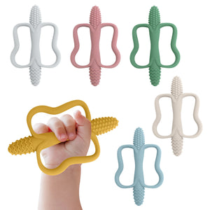 Writing Baby Silicone Teething Toy with Easy-Grip Handle