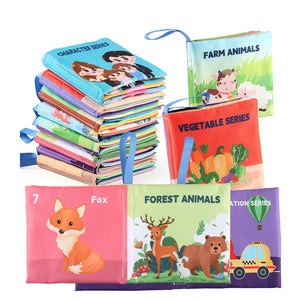 Soft Baby Cloth Book Toy | Montessori 3D Sensory & Early Learning Book