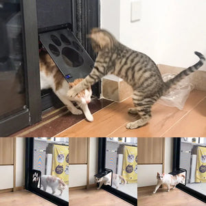 SEO Title: Lockable Magnetic Pet Door for Dogs & Cats – Easy Install