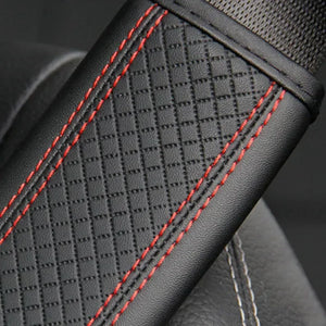 Car Seat Belt Shoulder Pads – PU Leather Breathable Safety Covers