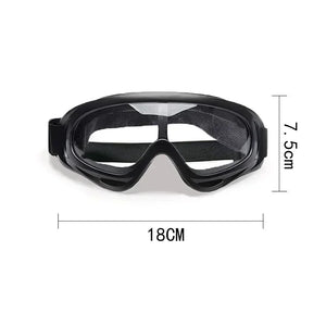 Pet Goggles Adjustable Anti UV Glare Windproof Sunglasses for Dogs Outdoor Hiking Running Beach All Breeds Eye Protection Black