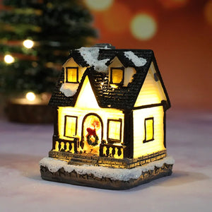 LED Christmas Miniature House Night Light – Festive Decor
