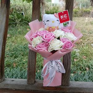 Hello Kitty Plush Bouquet – My Melody, Kuromi & Cinnamoroll Gift