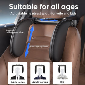 Adjustable Car Neck Pillow with Memory Foam – 360° Headrest