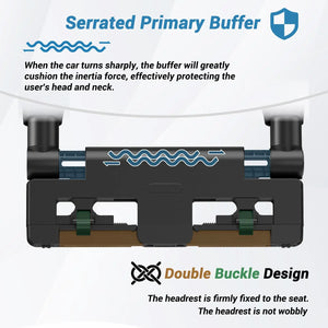 Adjustable Car Headrest Pillow – Memory Foam Neck Support