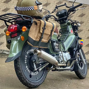Retro Motorcycle Saddle Bag – Waterproof Vintage Side Bag