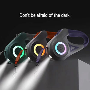 SEO Title: LED Retractable Dog Leash – 3m/5m Light-Up Leash for Dogs & Cats