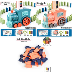 Automatic Domino Train Toy for Kids – Educational Building Set